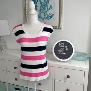 Talbots Top with Cap Sleeves Size S